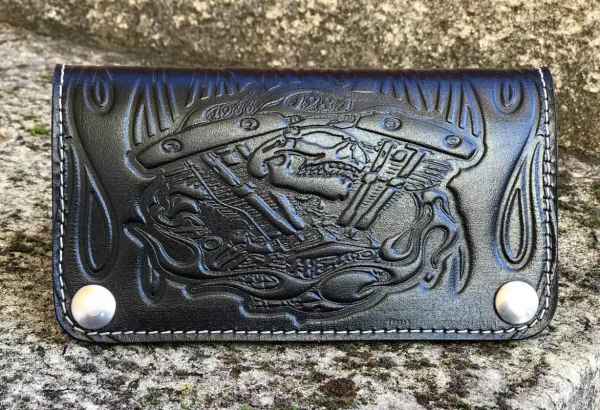 Custom ShovelHead Black Wallet