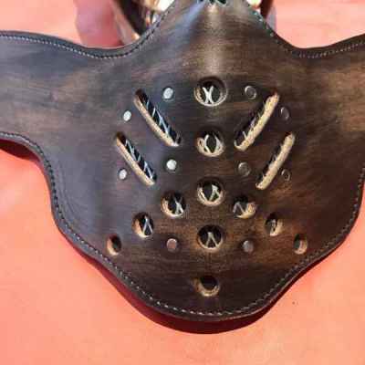 Handmade Leather Face Shield