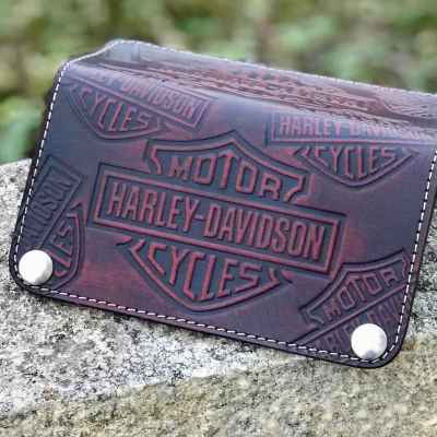 Custom Black&Red Long Wallet