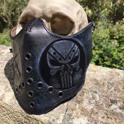 Custom Leather Face Shield