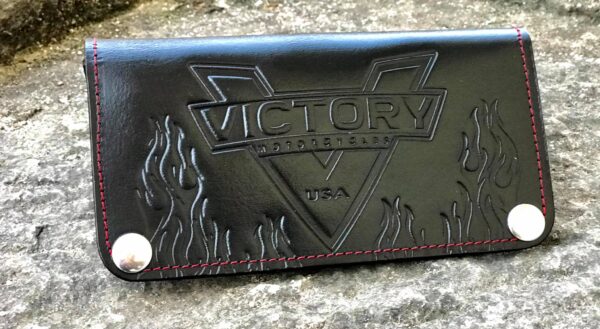 Custom Victory Black Wallet- Handmade Leather Products