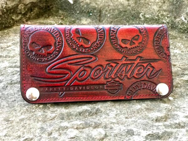 Custom Sportster Red Wallet